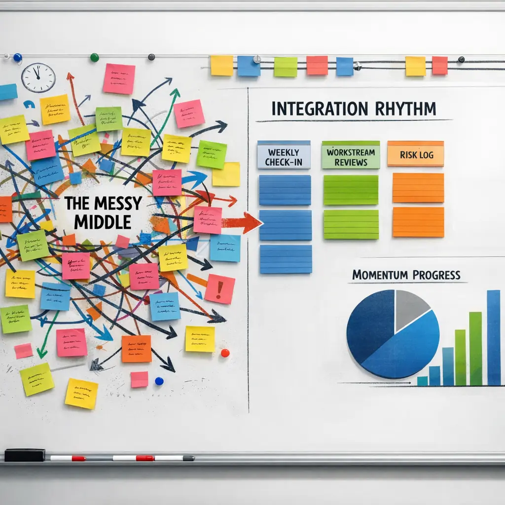 The Messy Middle: Maintaining Momentum Through a Structured Integration Rhythm